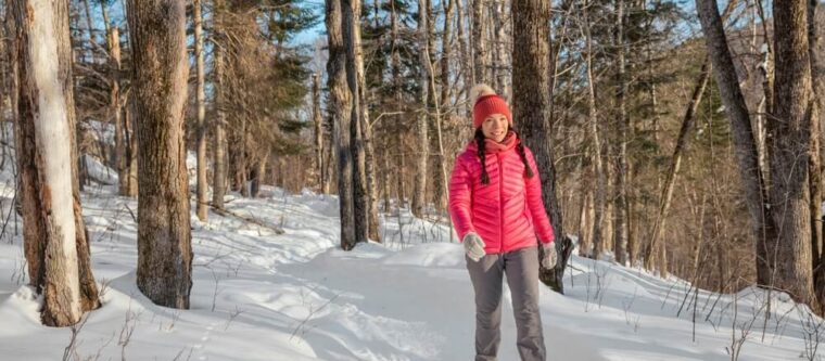 Bayfield Wisconsin winter snowshoeing